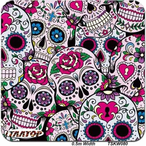 ITAATOP Beauty Skull Water Transfer Printing Film TSKW080 0.5M * 2/10/20M Hydro Dipping Film