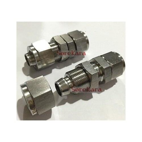 304 Stainless Steel Bulkhead Qucik fit Hose Pipe Fitting Connector Adapter For 8mm/6mm OD/ID Hose Operating pressure 2.5 Mpa