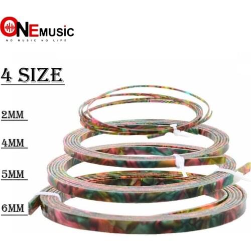 Cool Guitar Parts Celluloid Guitar Binding Body project Purfling Strip 1650x 6/5/4/2 x1.5mm Colorful Pearl 1pcs