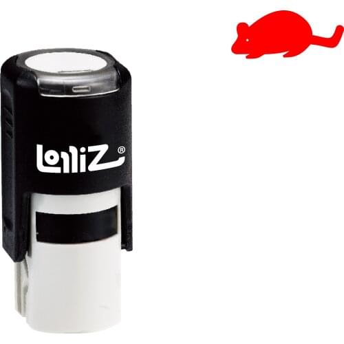 LolliZ Solid Animal Symbol Series Design #33 Self-Inking Rubber Stamp