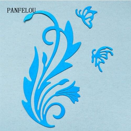 PANFELOU The verbena grass metal crafts paper die cutting dies for Scrapbooking/DIY wedding Halloween Hand account cards