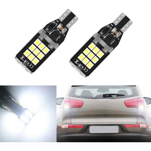 2x W16W LED Canbus T15 Led Bulbs Reverse Light 921 912 3030 SMD Car External Backup Rear Lamp 12V 6000K White Auto