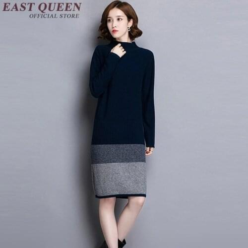 Women winter sweater dress women winter dress 2019 Turtleneck sweater pullovers female 2018 DD253