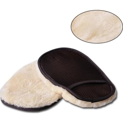 1pc Microfiber Car Washing Cleaning Glove Soft Anti-scratch Wax Detailing Cleaning Polishing Car Care Glove Accessories