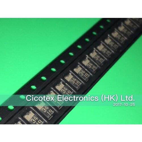 100pcs/lot RB160L-40TE25 DO-214AC SOD-106 SMA DIODE SCHOTTKY 40V 1A PMDS RB160L-40 CODE 34