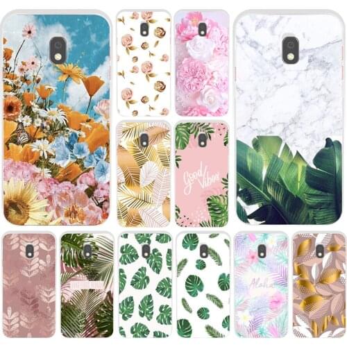 39AS Beautiful leaves Soft Silicone Tpu Cover phone Case for Samsung Galaxy J2 J3 J4 J5 J6 J7 Prime 2016 2017 Plus 2018