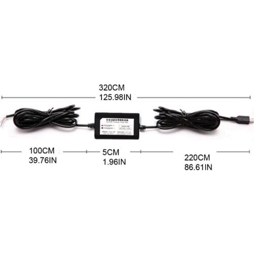 964B Vehicle Dash Cam Hardwire Kit 12V-30V to 5V Micro Mini USB Hard Wire 4 Fuse Tap Cable