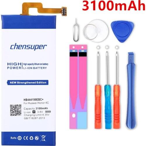 Chensuper new 3100mAh HB444199EBC+ Battery For Huawei Honor 4C C8818 Battery