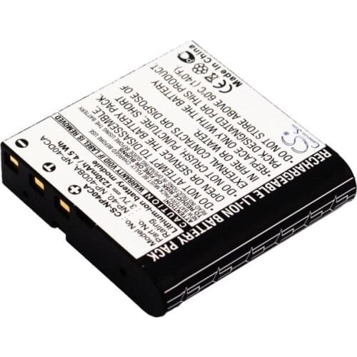 CameronSino for AGFA Agfaphoto Microflex 100 102 for BELL & HOWELL DNV900HD BENQ DC P500 E520 E610 P600 NP-40 NP-40DBA battery