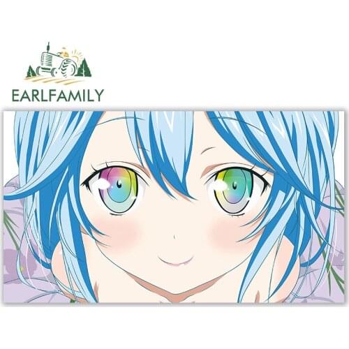 EARLFAMILY 13cm x 7.3cm For Denpa Onna Car Stickers Anime Decal Car Assessoires Sticker Motorcycle RV VAN Laptop Decoration