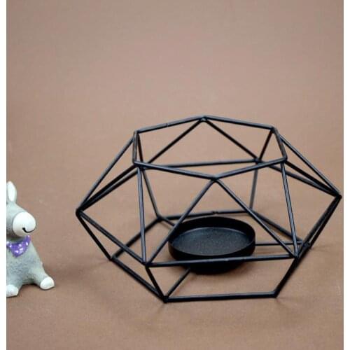 Homelily Romantic Tabel Iron Candlestick Home Decoration Accessories Tea Light Holder Simple Living Room Candle Holder Ornaments