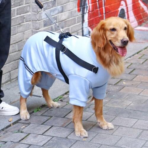 HOOPET Dog Clothes Pet Dog Jacket Coat Clothing For Big Medium Dogs Outfit A Pet Hoodie With A Traction Hole For Dogs