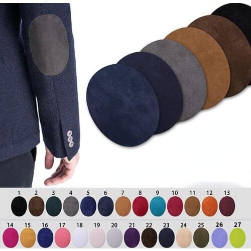 Creative Tailoring Suit Jacket Sweater Elbow Knee Decoration Universal Patch Deerskin Velvet Oval Ironing Adhesive Patch