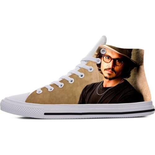 2019 hot fashion 3D Johnny Depp High Sneakers for men/women high quality 3D printing handiness casual shoes