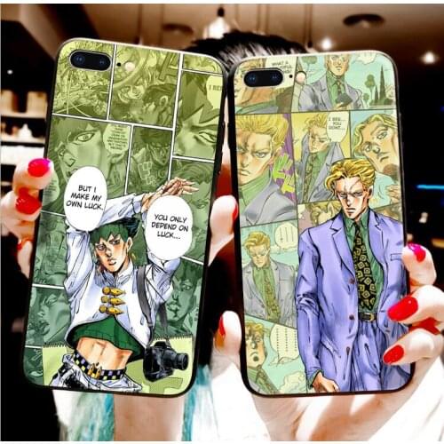 Anime JoJos Bizarre phone Case For iPhone 11 12 Pro XS MAX XR X 7 8 6Plus SE 2021 Soft Silicone Phone Cover Bag