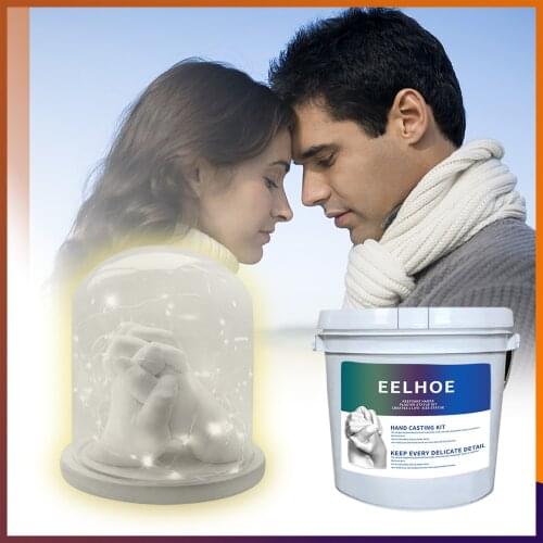 Keepsake Hands Clay Molds Casting Kit Large Valentines Day Diy Gifts Plaster Statue Molding Kit Hand Holding Clay Molds d7