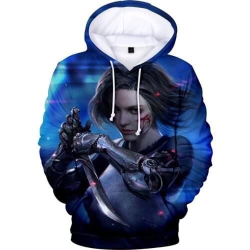 2021New Alita Battle Angel 3D Hoodies Men/Women Kawaii Print Hot Sale Casual Sweatshirt Alita Battle Angel 3D Hoodies Tops