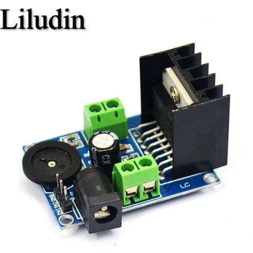 TDA7297 Amplifier Board 15W+15W 2.0 Channel DC 6-18V Audio Power AMP with Volume Control Sound Board for Speakers