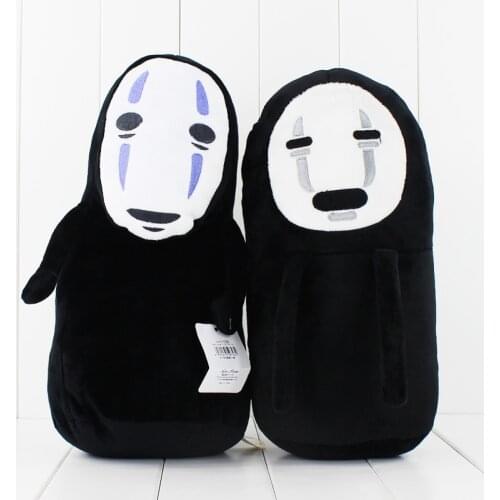 New 2Styles Hayao Miyazaki Studio Ghibli Kaonashi No Face Faceless Cosplay Plush Toys 30cm