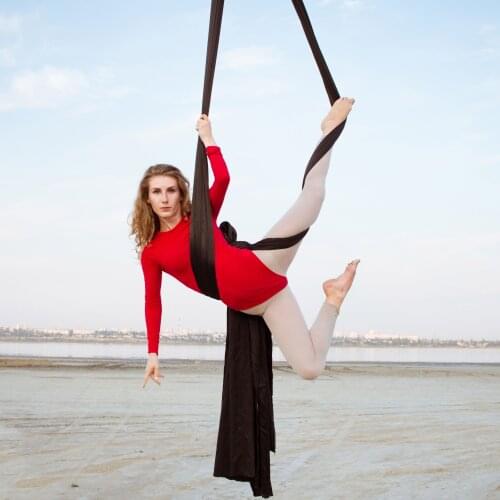 PRIOR FITNESS Hot Sale 11Meters Yoga Aerial Silks Fabric Low Stretch Nylon High Strength Fly Silk Yoga fly trapeze