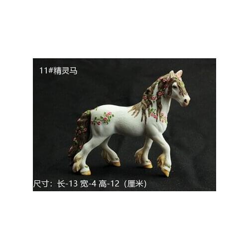 Realistic Wild eight steed map of the animal world The maxima Wild race horse Black and white statue home decoration wedding