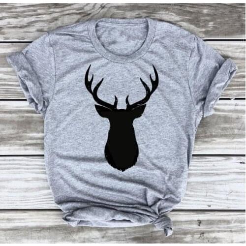Oh Deer Tshirt Christmas Holiday women clothing fashion unisex workout gym reindeer tees simply style graphic vintage kawaii top