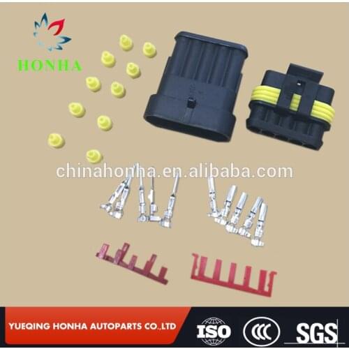 1.5 Series 5 pin/Way Superseal Electrical Waterproof Female Male Connector 282089-1 282107-1 with wire or without wire