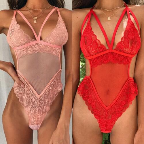 YHLZBNH Women's Lace Bodysuit