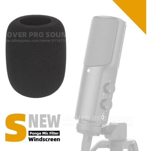 Recording Windproof Microphone Windshield Cover Sponge Wind Shield Screen For Rode NT-USB NTUSB Anti Pop Filter Mic Windscreen