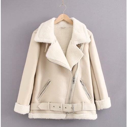 2021 Winter Jacket Womens New Warm Coat Zipper Long Sleeve Solid Color Loose Casual Slim Top Female Costume Outwear