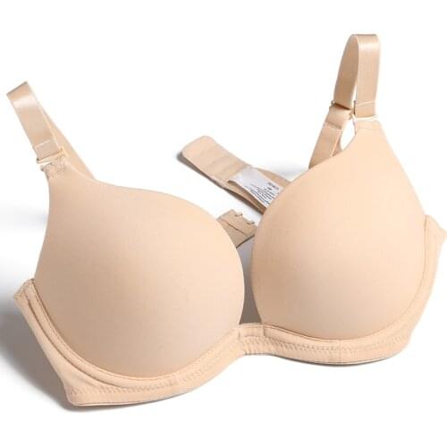 New Everyday Women Bra Sexy Deep U Convertible Straps Multiway Adjusted Push Up Bras Underwire Padded