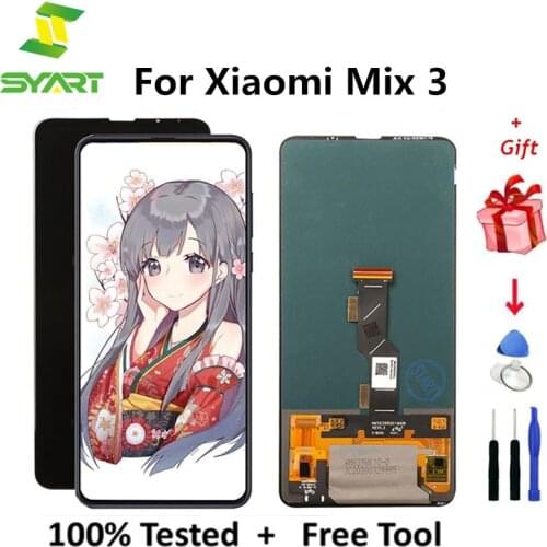 LCD Screen For Xiaomi Mix 3 Lcd Display Touch Screen Digitizer Assembly With Frame For Mi Mix3 Mix 3 LCD For Mix 3 LCD Screen