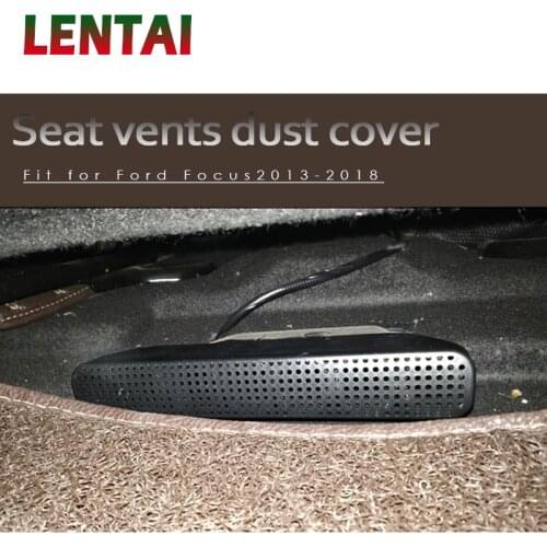 LENTAI 2pcs Under Seat Air Conditioner Air Outlet Duct Vent Protective Cover Grill For 2012-2017 Ford Focus 3 MK3 Accessories