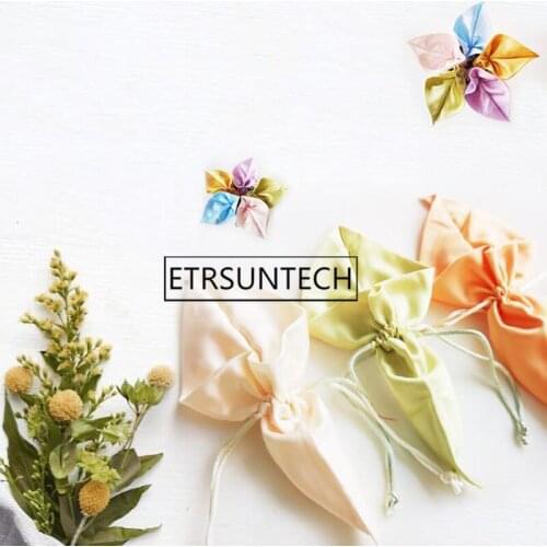 200pcs Colorful Satin Jewelry Gift Bag Small Candy Drawstring Pouch Wedding Anniversary Birthday Party Favor Gifts