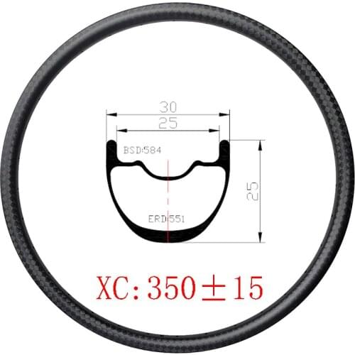 27.5er MTB XC 30mm carbon rim 25mm deep clincher tubeless uphill 24H 28H 32H UD 3K 12K matte glossy 650b gravel mountain wheels