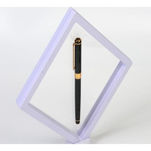 320pcs/lot 140*140*20mm PET Membrane box Holder Floating Display Case Earring Gems Ring Jewelry Suspension Packaging Box