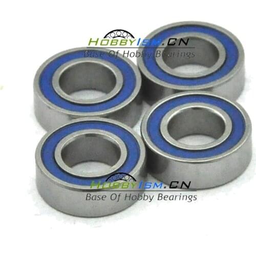 4PCS 5x13x4 blue Rubber Bearings ABEC-3 695 2RS