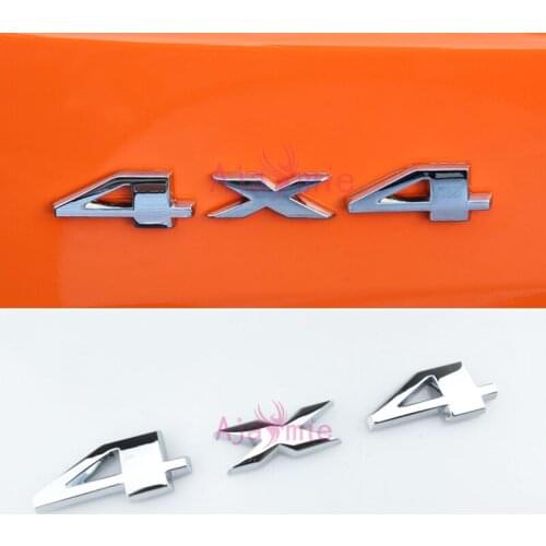 4 X 4 ZINIC ALLOY Emblem Styling Sticker For Jeep Renegade Compass Patriot Grand Cherokee Wangler Car Accessories