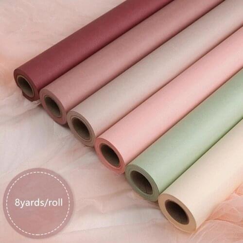 58cmx8yards/Roll Waterproof Flower Wrapping Paper Gift Kraft Paper Bouquet Packaging Material Supplies