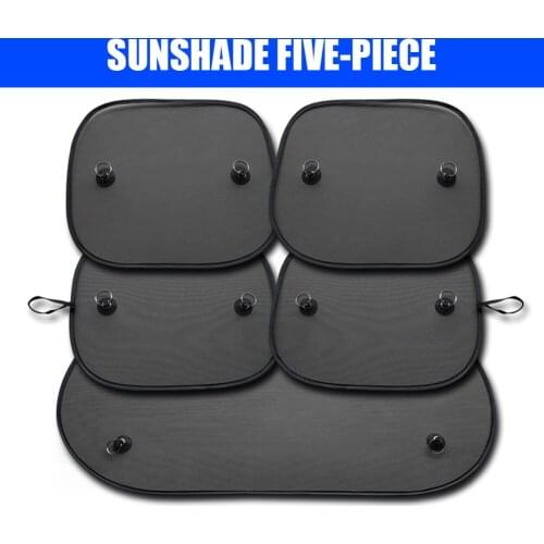 Car Black Mesh Sun Visor Auto Sunshade With Suction Cup Front Rear Side Window Sunshade For Car Sunscreen UV Protection