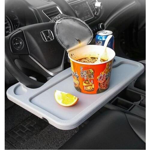 Car Desk Coffee Holder Laptop Computer Table Steering Wheel Universal Portable Eat Work Drink Seat Tray Auto Accessories