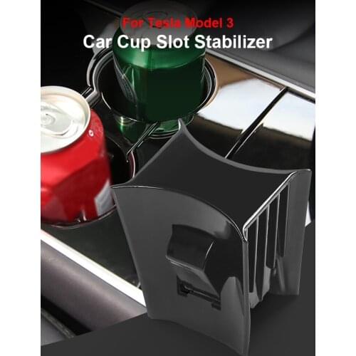 Car Cup Holder Clip Non-slip Durable Auto Cup Holder Limiter Water Cup Slot Stabilizer For Tesla MODEL3 Interior Accessories