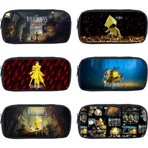 Little Nightmares 2 Pencil Case Students Stationery Storage Box School Bag Boys Girls Pen Bag Kids Pen Box Women Cosmetic Bag