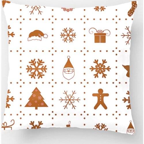 Santa Claus And Snowflake Throw Pillow Case Decorative Cushion Cover Pillowcase Customize Gift By Lvsure For Car Sofa Seat