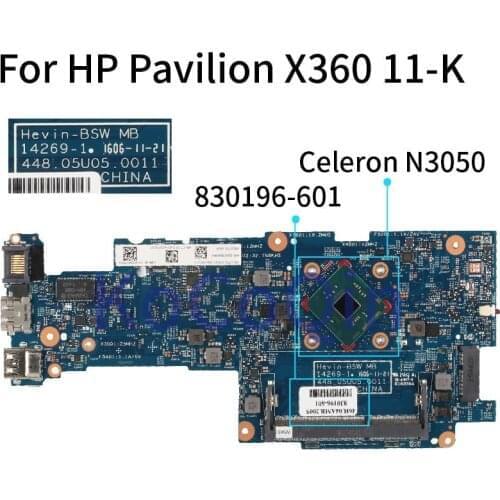 For HP Pavilion X360 11-K Celeron N3050 Laptop Motherboard 14269-1 448.05U04.0011 448.05U05.0011 SR29H DDR3 Notebook Mainboard