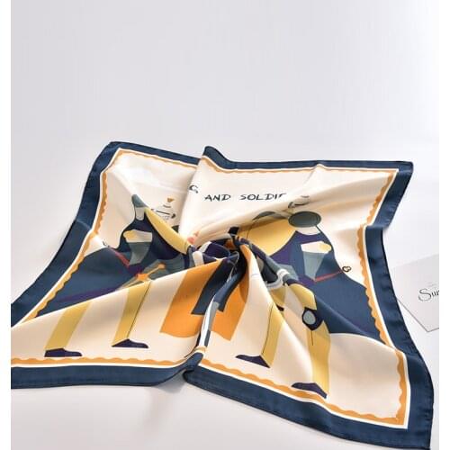 Women Ladies Silk Scarf Luxury Scarf Bag Skinny Scarves Design Wrist Ribbon Hair Band Neckerchief Headband