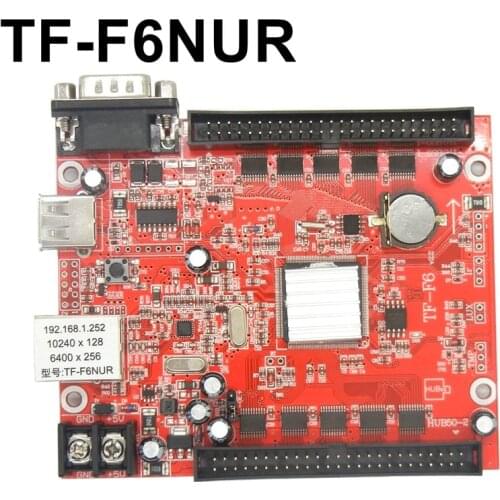 TF-F6NUR Lan port LED screen control card ethernet+USB+RS232 port 10240*128,6400*256pixels support led controller