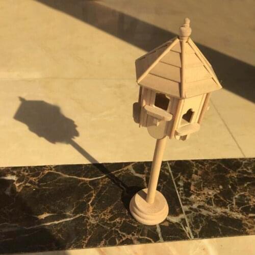 G05-X5079 children baby gift Toy 1:12 Dollhouse mini Furniture Miniature rement DIY plain bird cage decoration 1pcs