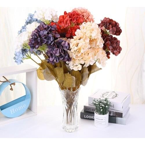 45cm Artificial Simulation Hand Bouquet Wedding Holiday DIY Christmas Family Decoration Broken Flowers Non-Woven