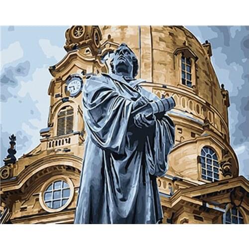 Landscape Framed Pictures DIY Painting By Numbers DIY Oil Painting On Canvas Home Decoration Drop Shipping GX26208 40X50CM